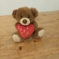 brown love plush