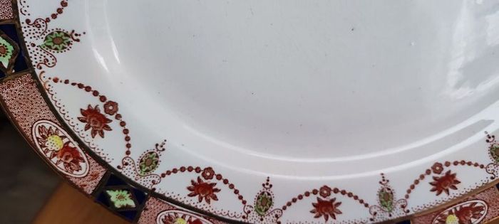 Vintage Arklow Pottery Oval Serving Platter: Alton Design, Gold Trim