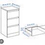 Ikea Malm 3 Drawer Image 3