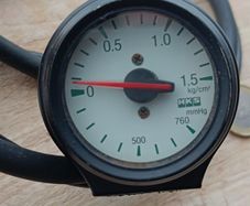 Genuine HKS Mechanical Boost Gauge (45mm)  Rare JDM