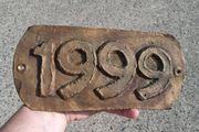 1999 Bronze Plaque(One of One 1.7kgs)