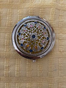 Compact Mirror - Bead Embellished