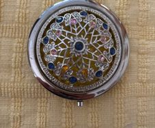 Compact Mirror - Bead Embellished
