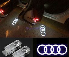 2pcs Led Car Door Lights For Audi A3 A4 B5 B6 B7 B8 A5 C5 A6 C6 C7 A7 A8 Q3 Q5 Q7 A1 S3 S4 S5 S6 S7 Rs Tt Courtesy Welcome Lamps