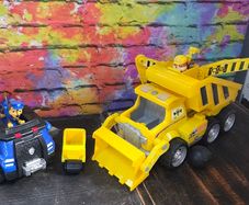 Paw Patrol - Chase's larger cruiser and Rubble's very large demolition truck