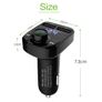 FM Transmitter Aux Modulator Bluetooth Handsfree Car Kit Car Audio MP3 Player with 3.1A Quick Charge Dual USB Car Charger iPhone iPad Tablet Image 3