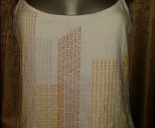 Calvin Klein genuine white printed logo strappy top size UK14/16 EU42/44 Postage included