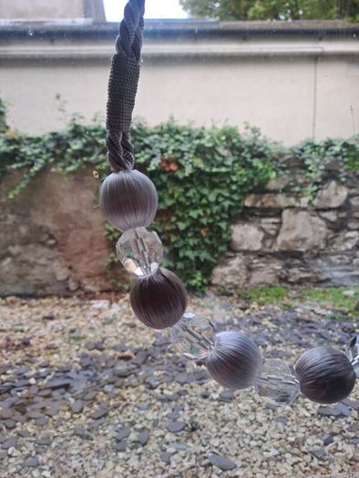 Curtain Tie-Backs (3 Pairs) - Silver & 'Crystal'