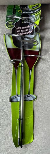 Wine Glass And Bottle Holder Set