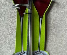 Wine Glass And Bottle Holder Set