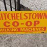 Mitchelstown hay barn advertising,sign by currans of Clonmel,,original ,came out of the offices in mitchelstown branch ,,,few marks  ,lovely advertising display item, for any garage ,man cave or personal collection, sold as is Image 10