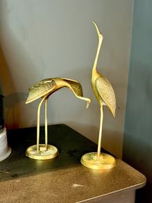 Vintage Brass Cranes