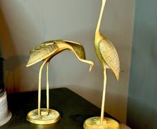 Vintage Brass Cranes