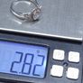 Vintage 9ct White Gold Cluster Ring  Size 51.5 Image 7