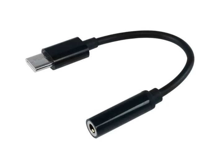 Black USB C Type C to 3.5mm Audio Adapter Cable Headphones Earphone Converter