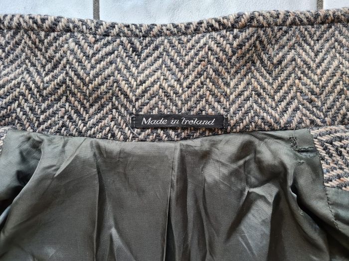 Women's Avoca vintage wool coat winter size 16 Made in Ireland grey