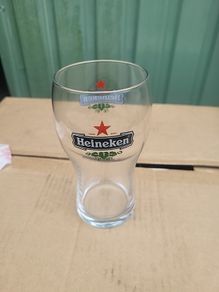 retro heineken glasses x 24 2004 new