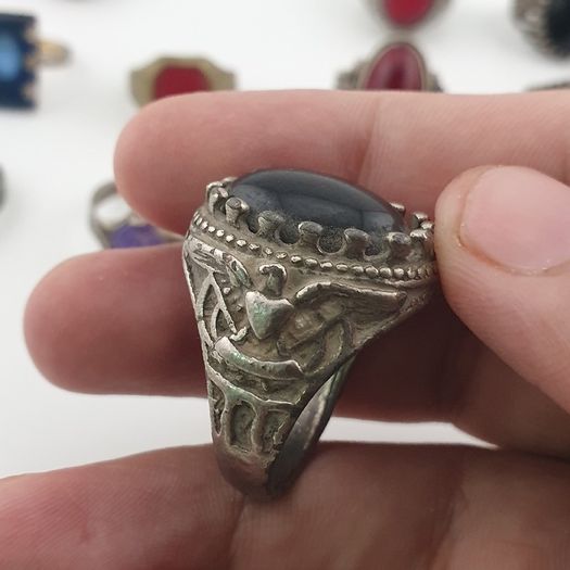 Traditional Brass Old World Treasure Rings 15  Jewellery Pieces