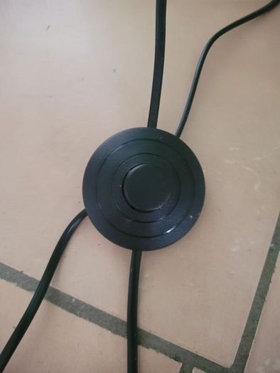Tall black floor lamp