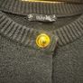 New super soft Dunnes black cardigan with gold buttons Image 4