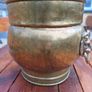Vintage Brass Coal Bin Image 4