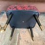 Vintage Rare Mid Century Sherborne Style Footstool with Atomic Legs 1960s Image 9