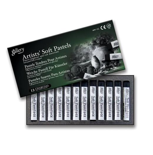 Gallery by Mungyo: Artist's Soft Pastels (12 Charcoal)