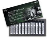 Gallery by Mungyo: Artist's Soft Pastels (12 Charcoal)