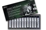 Gallery by Mungyo: Artist's Soft Pastels (12 Charcoal)