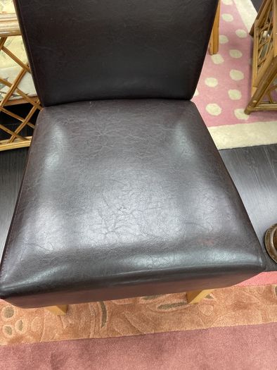 Brown leather chair