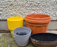 Various plant pots free to take away.