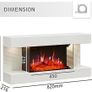 Wall Mounted Fireplace All in One with Downlights 32"/82cm Image 2