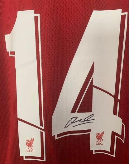 Brand New Liverpool Original 19/20 signed Henderson NB jersey with limited edition embroidery.