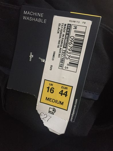 Brand New Ladies Black Trousers Size 16