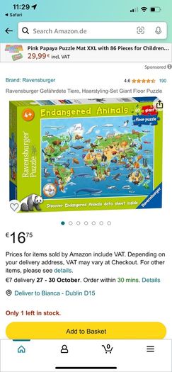 puzzle endangered animals