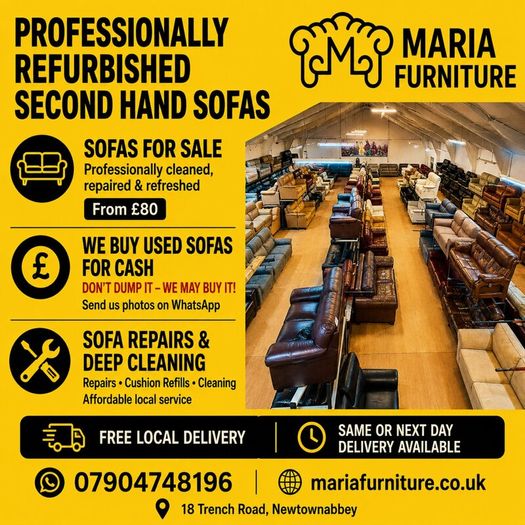 Refurbished Sofas Delivered to Dublin | 714 Days