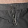 NEW Look black mini skirt with the front zipper, size 8 Image 3