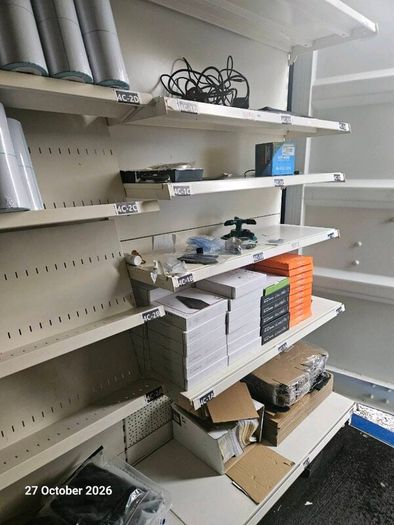 Shop Shelving 1.2m and 1m Bays