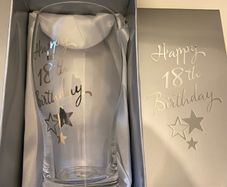 18th Birthday Pint Glass