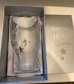 18th Birthday Pint Glass