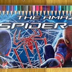 Spider-Man colouring pencils