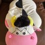 Plushie Cow Pillow Super Soft Toy - Car Pillow Image 4