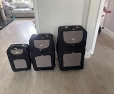 3 Piece Softside Luggage Suitcase Set