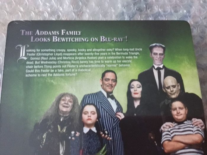 The Addams Family Limited Edition Blu Ray Steelbook Rare