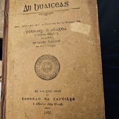 An Buaiceas. By Padraig O Seagda. Rare 1907 First Edition Hardback.  See Photos For Same.