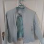 Blue Pleather Jacket 162cm / adult 6-8 Image 2