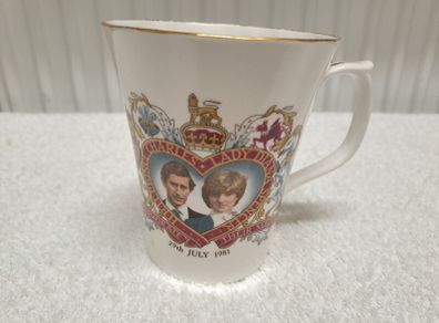 Vintage Prince Charles and Lady Diana wedding mug