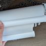 Blinds2go Umbra milk white double roller blind. W 1330 D 1240 Image 3
