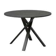 Dining Table Black Marble Effect