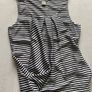 H&M Elegant Navy & White Stripe Sleeveless Top Image 4